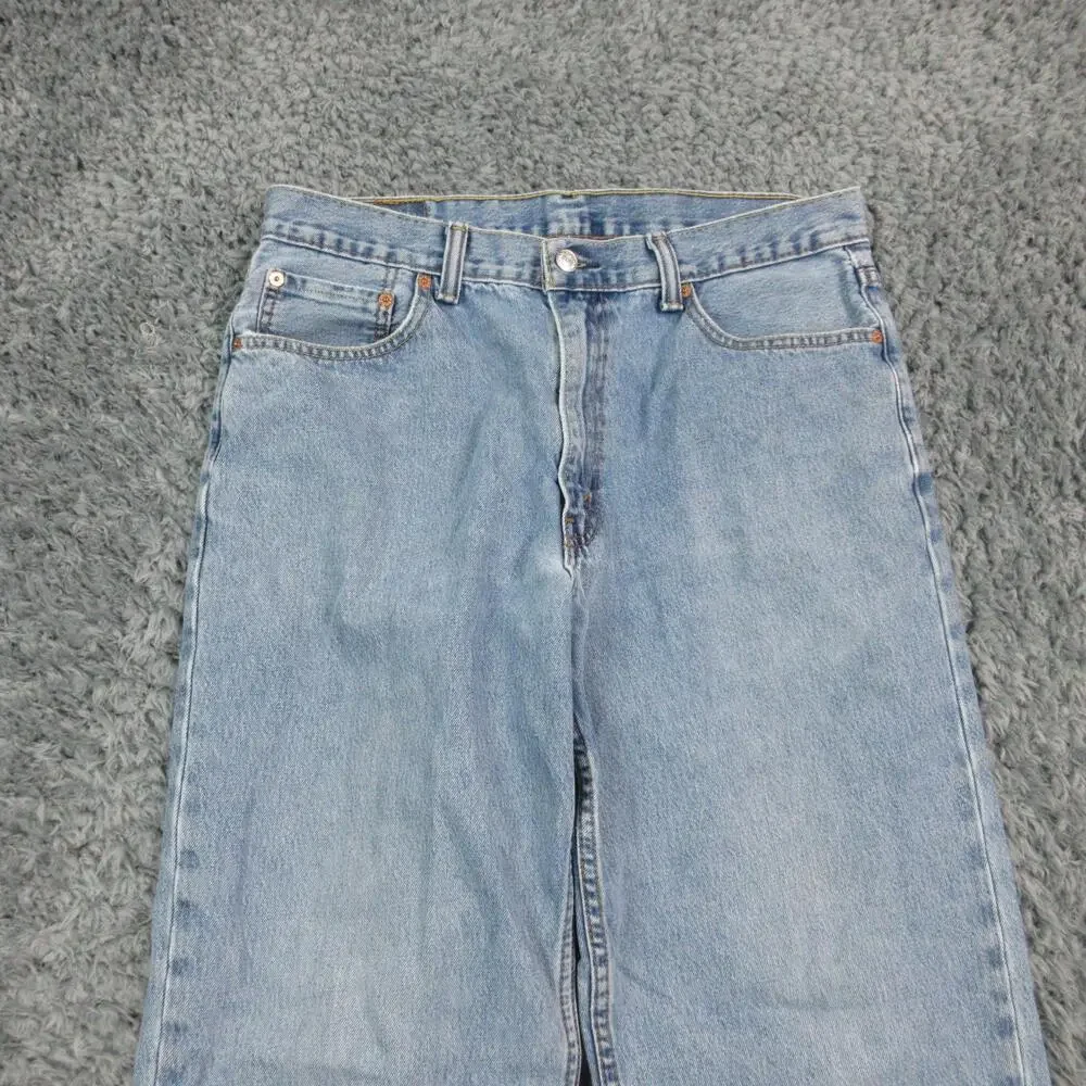 Levi's 550 Jeans Mens 36x32 Blue Relaxed Fit Tapered Leg Denim Pants 35x30.5*